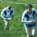 Brid Casey leads Tony Joyce up the hill on Inishbo